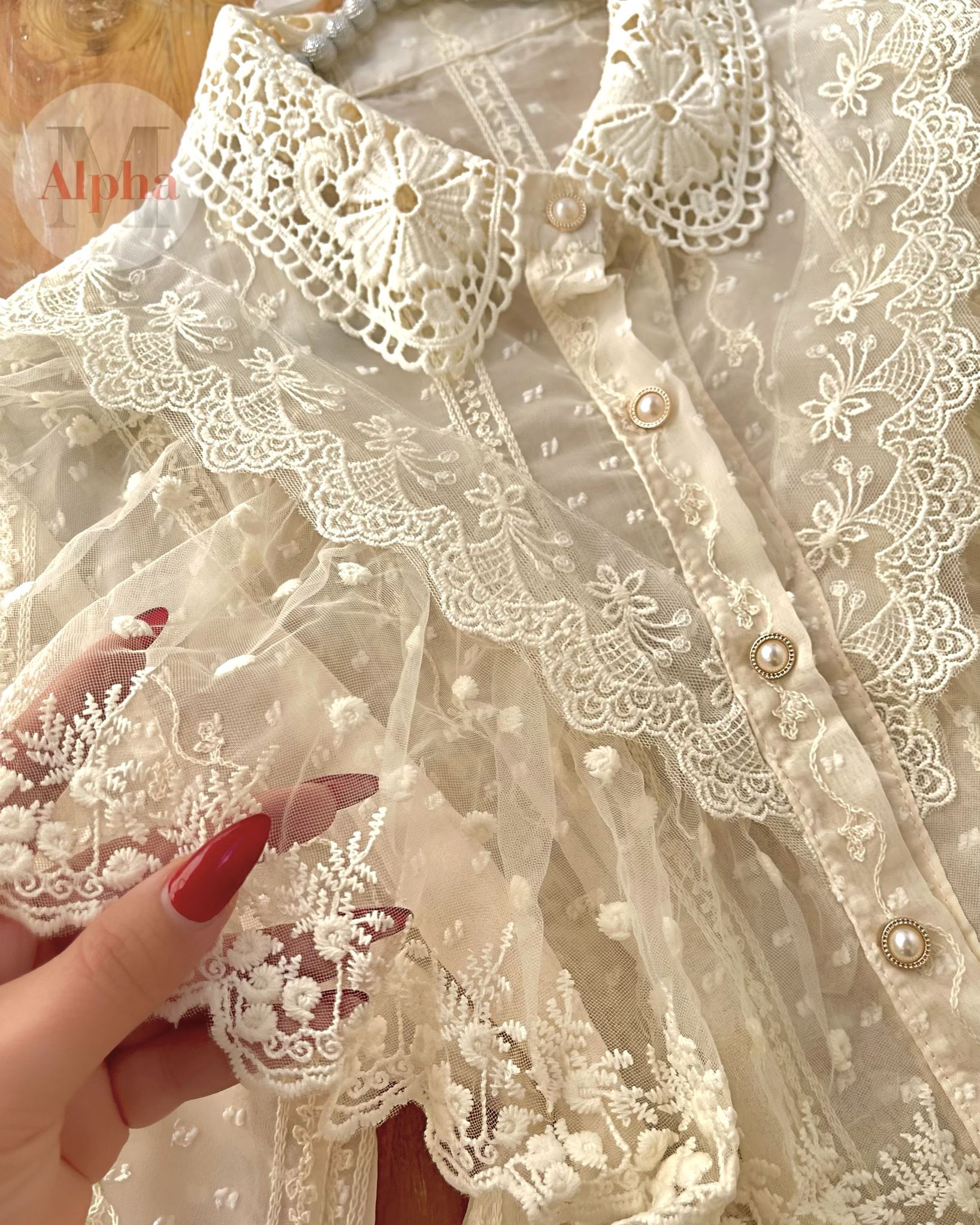 شومیز مجلسی گیپورd603