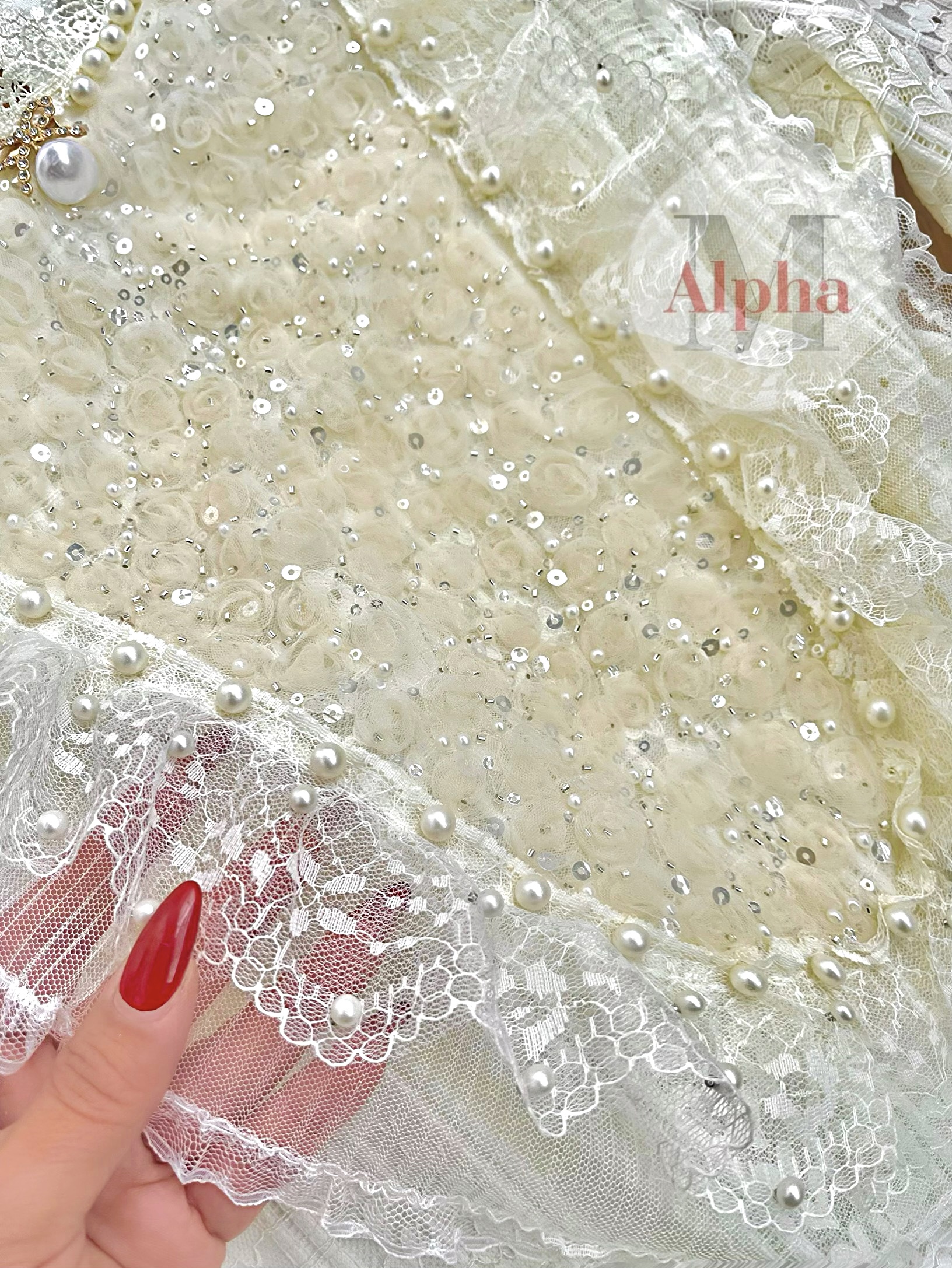 شومیز گیپور سنگ دوزی شدهd111
