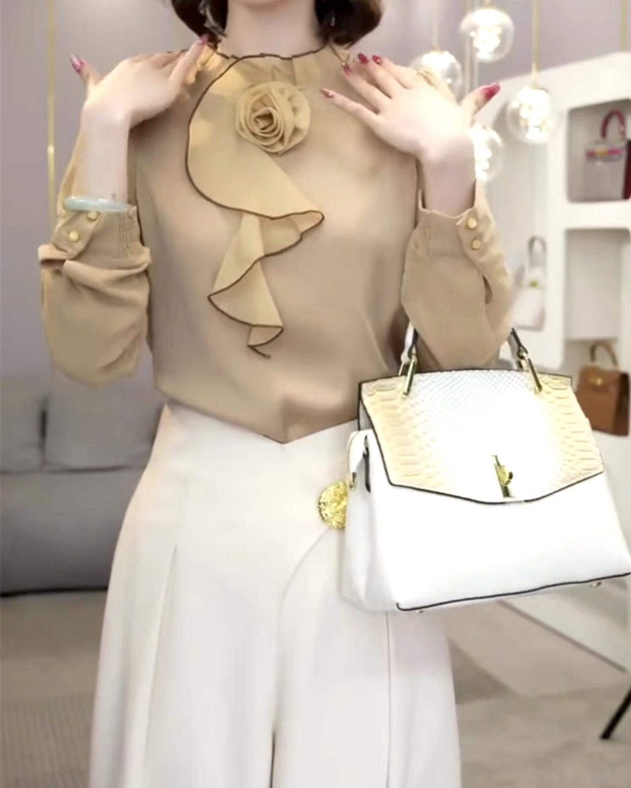 شومیز مجلسی تک گل F15