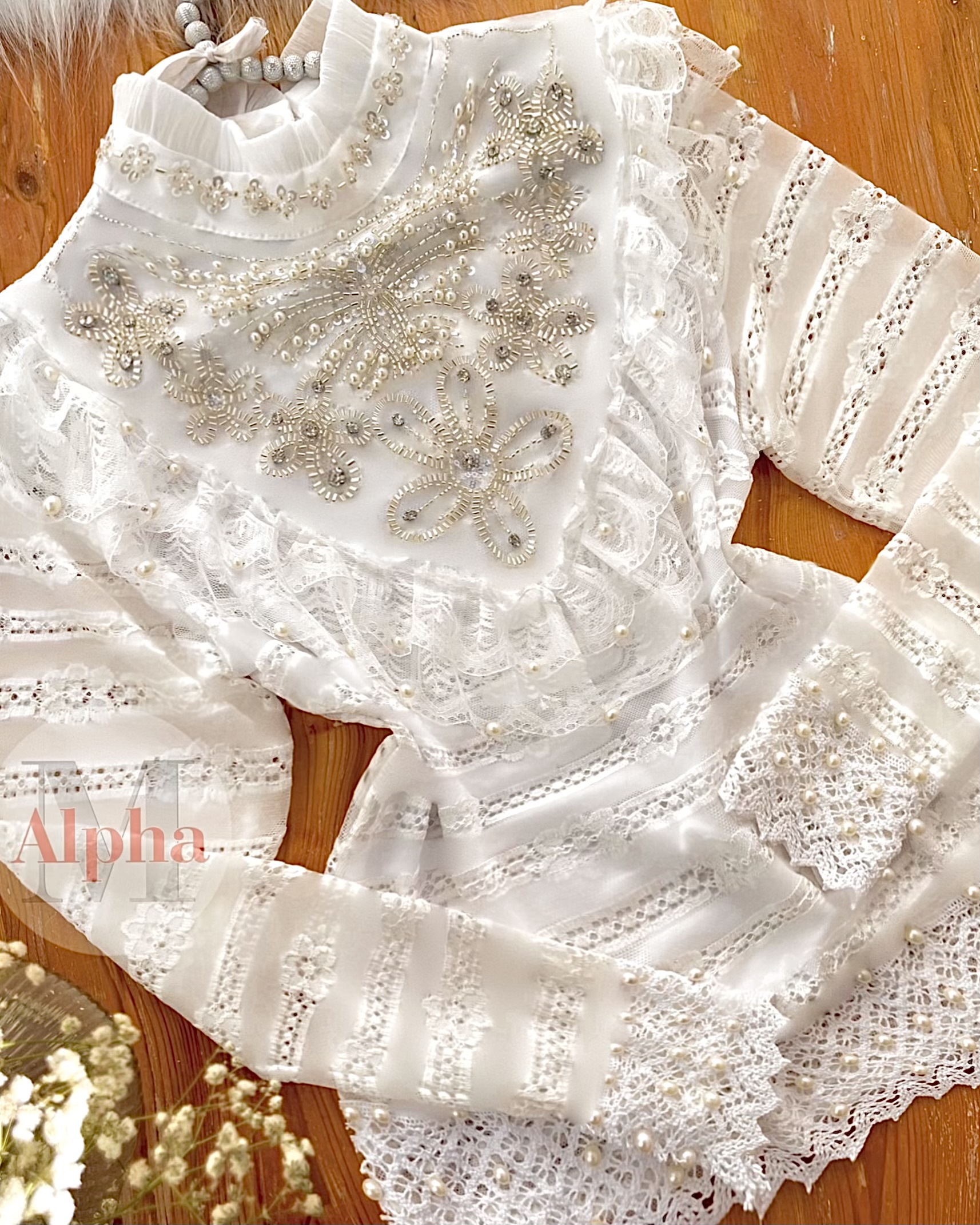 شومیز گیپور سنگ دوزی شدهd550